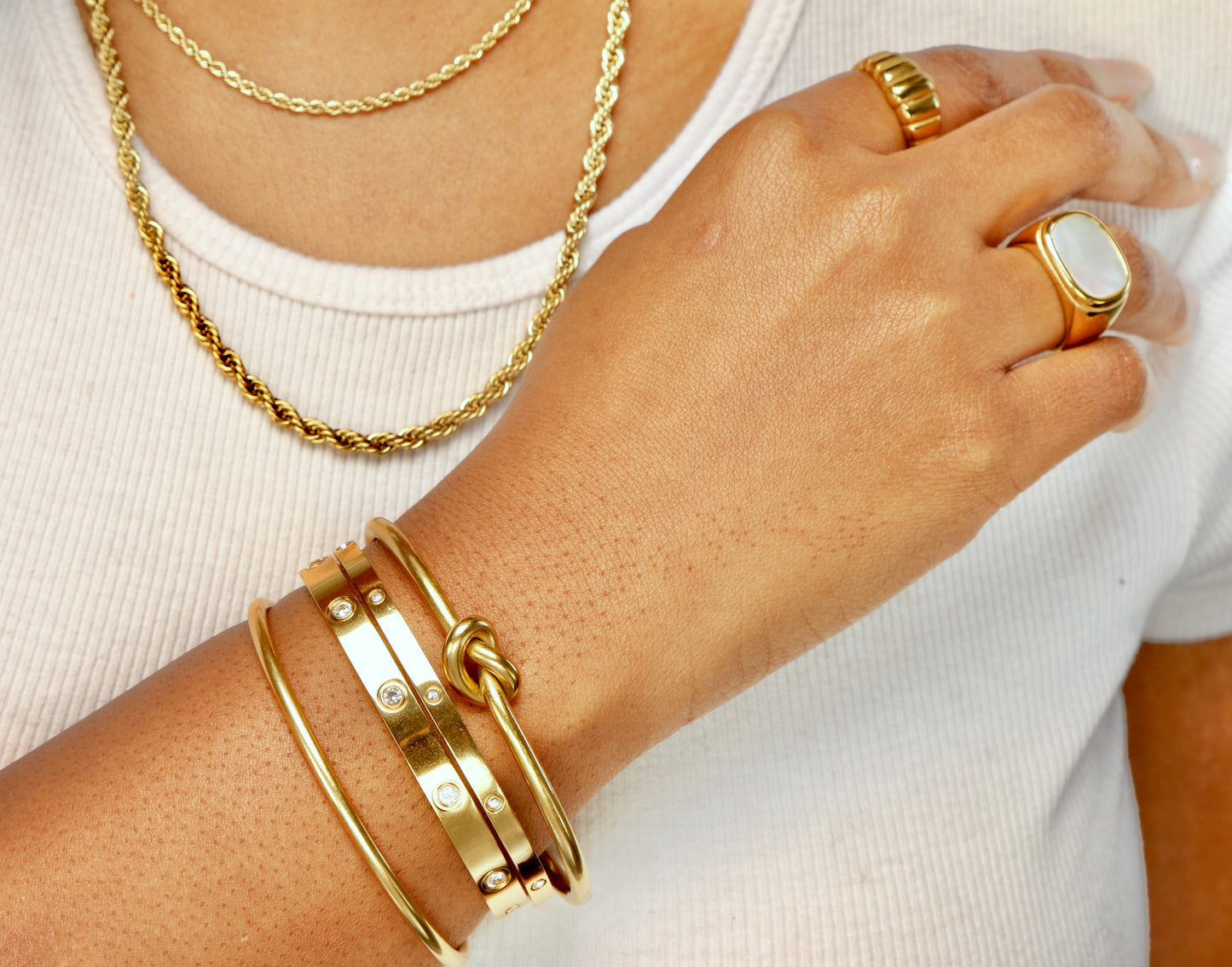 Isolde's Golden Constellation Bracelet - Petite