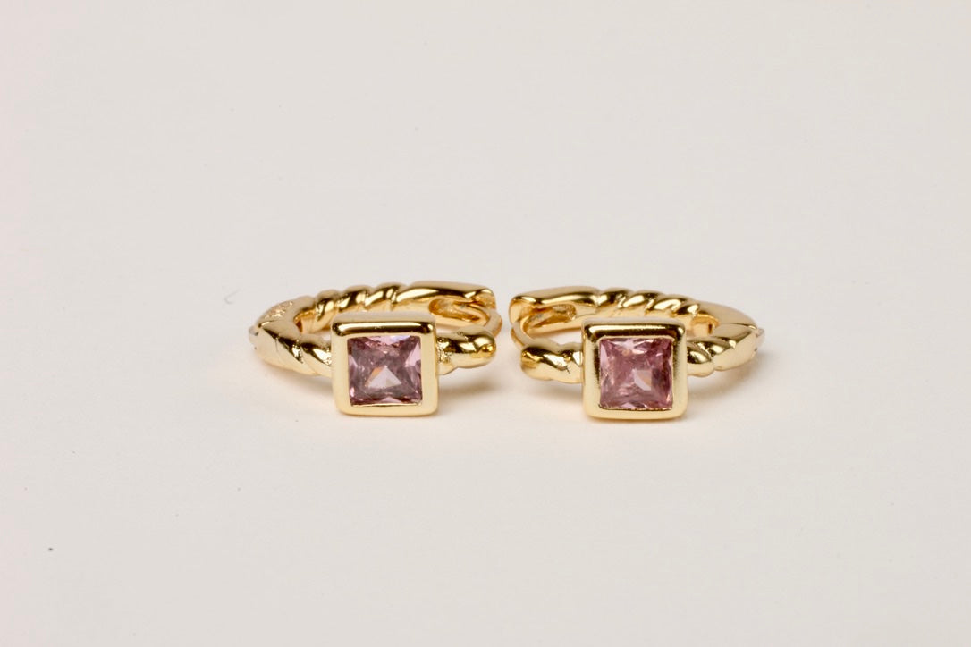 Fiume Blush CZ Huggies