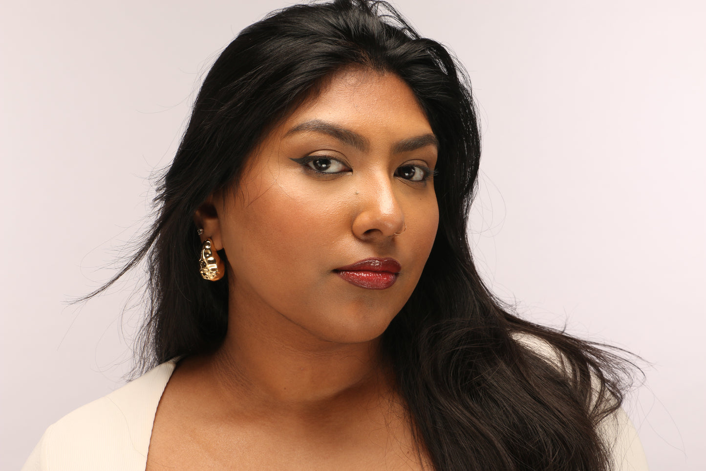 Bérénice Molten Sculpted Drop Earrings