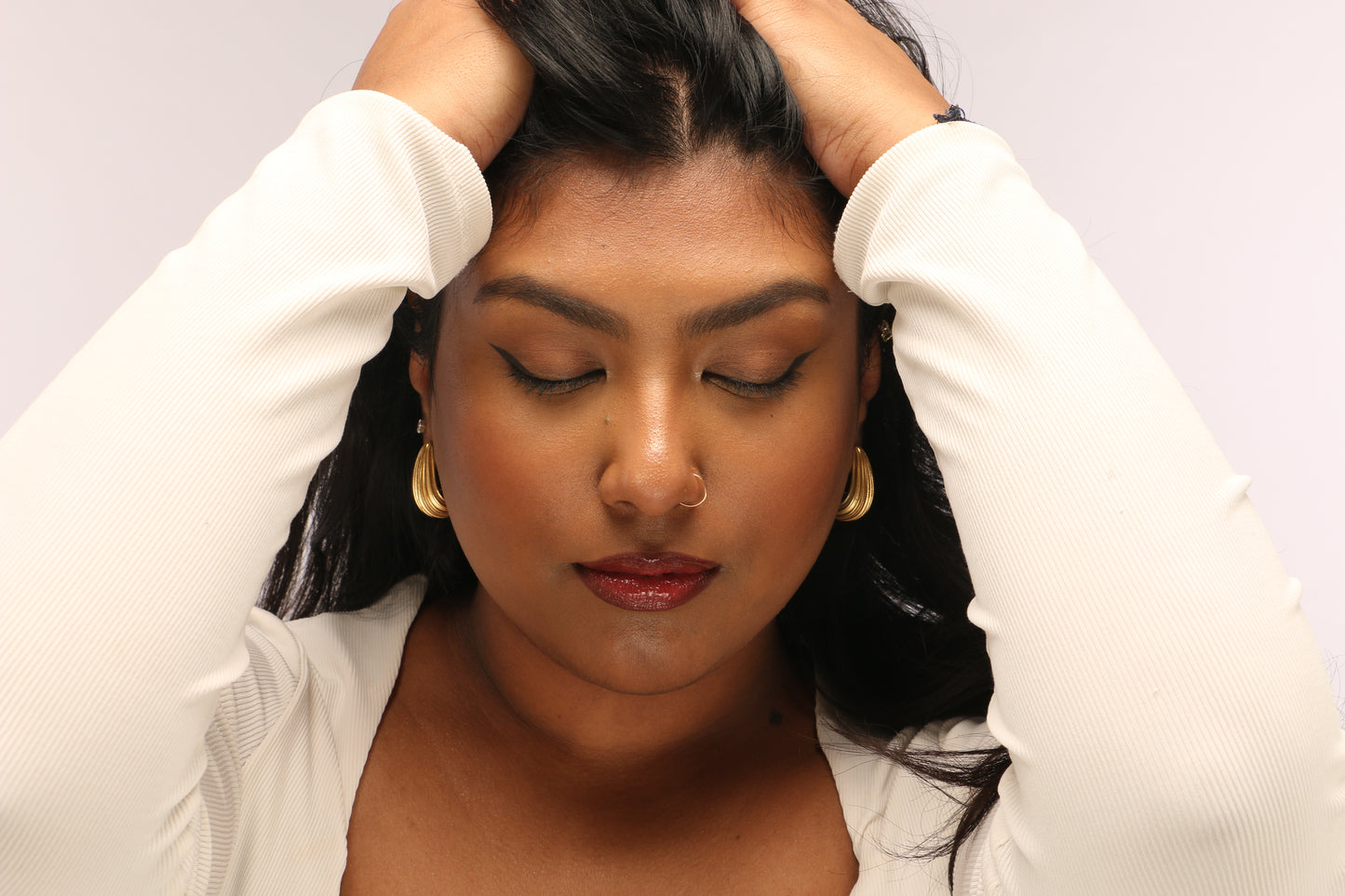 Olympe Sculpted Aurum Drop Earrings