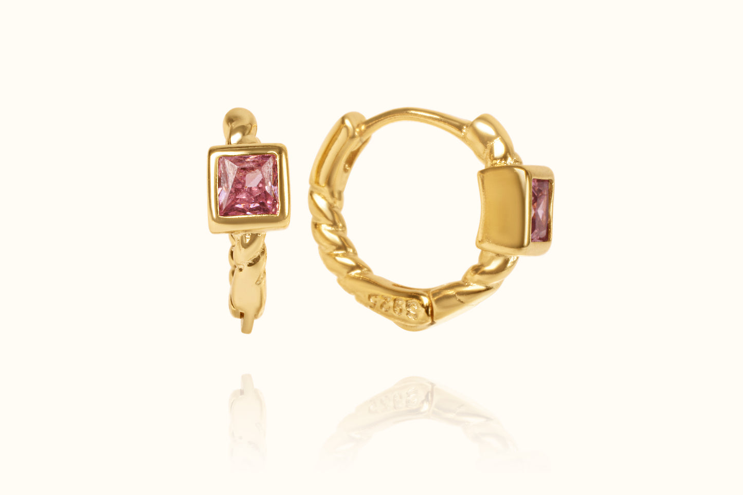 Fiume Blush CZ Huggies