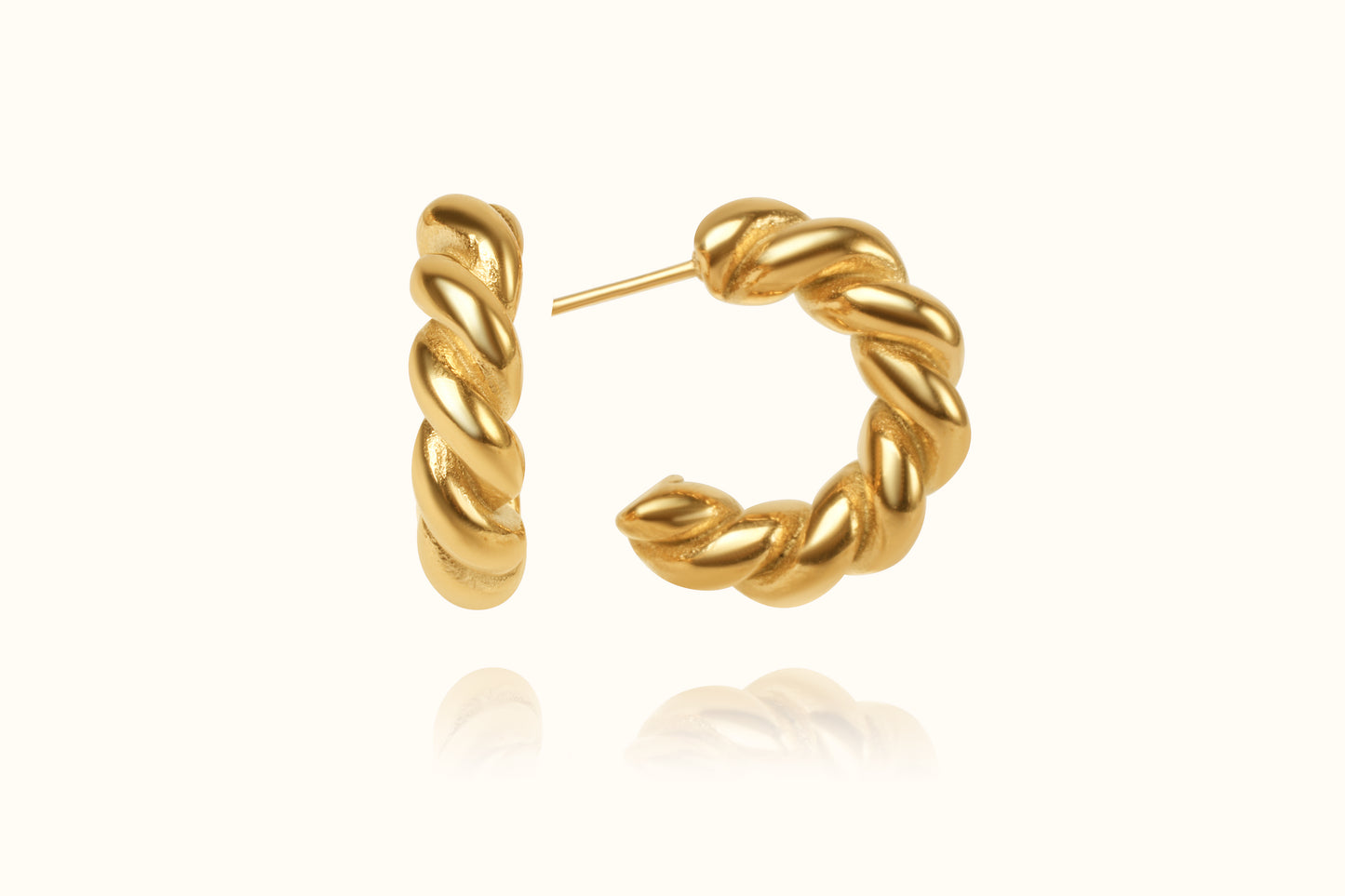 Allegra Gold Helix Hoops