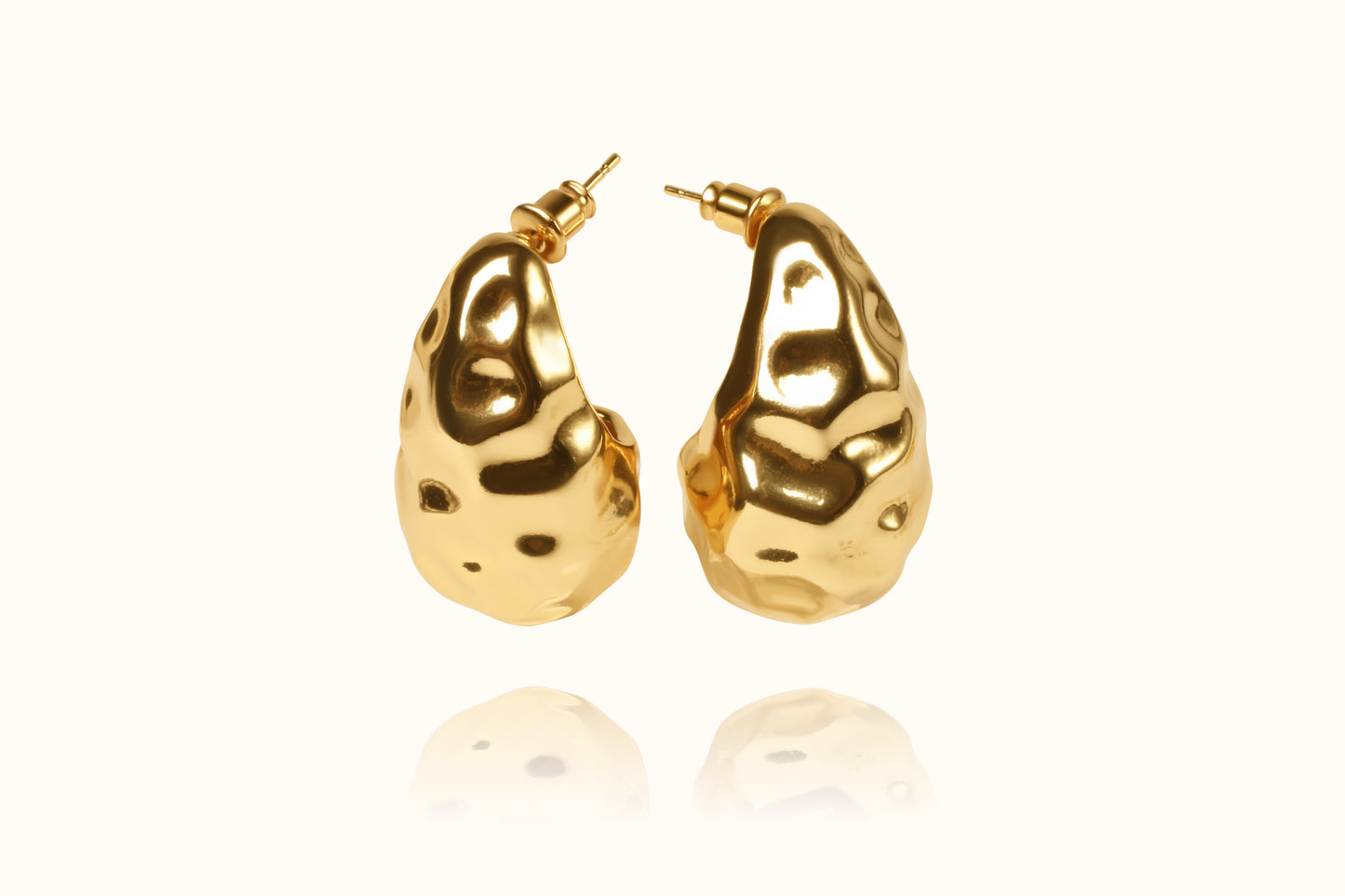 Bérénice Molten Sculpted Drop Earrings