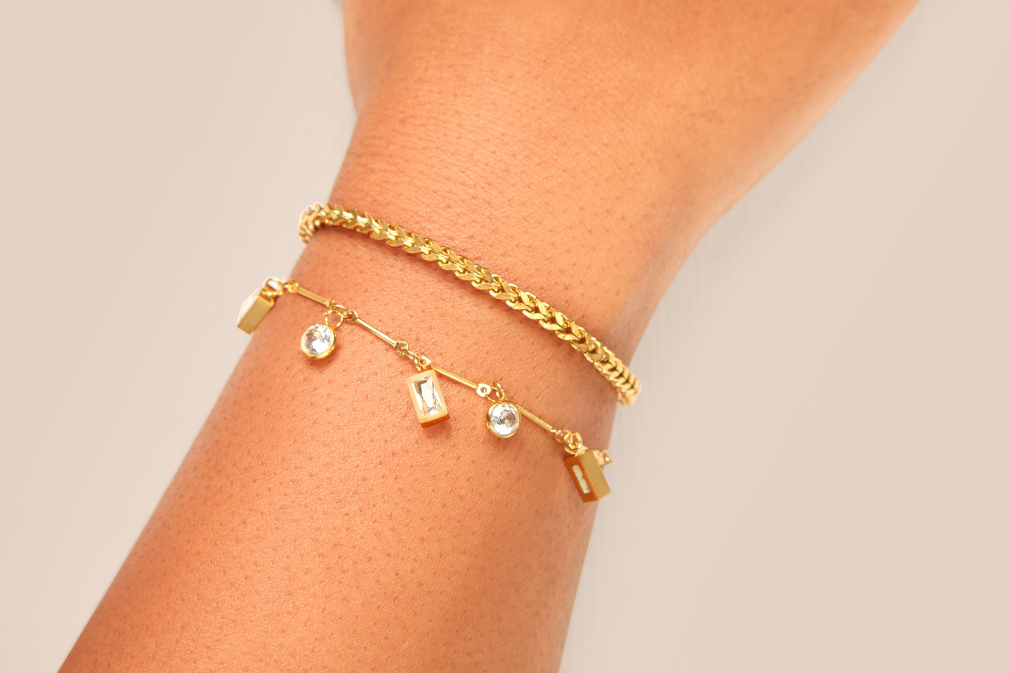 Golden Cascade Bracelet