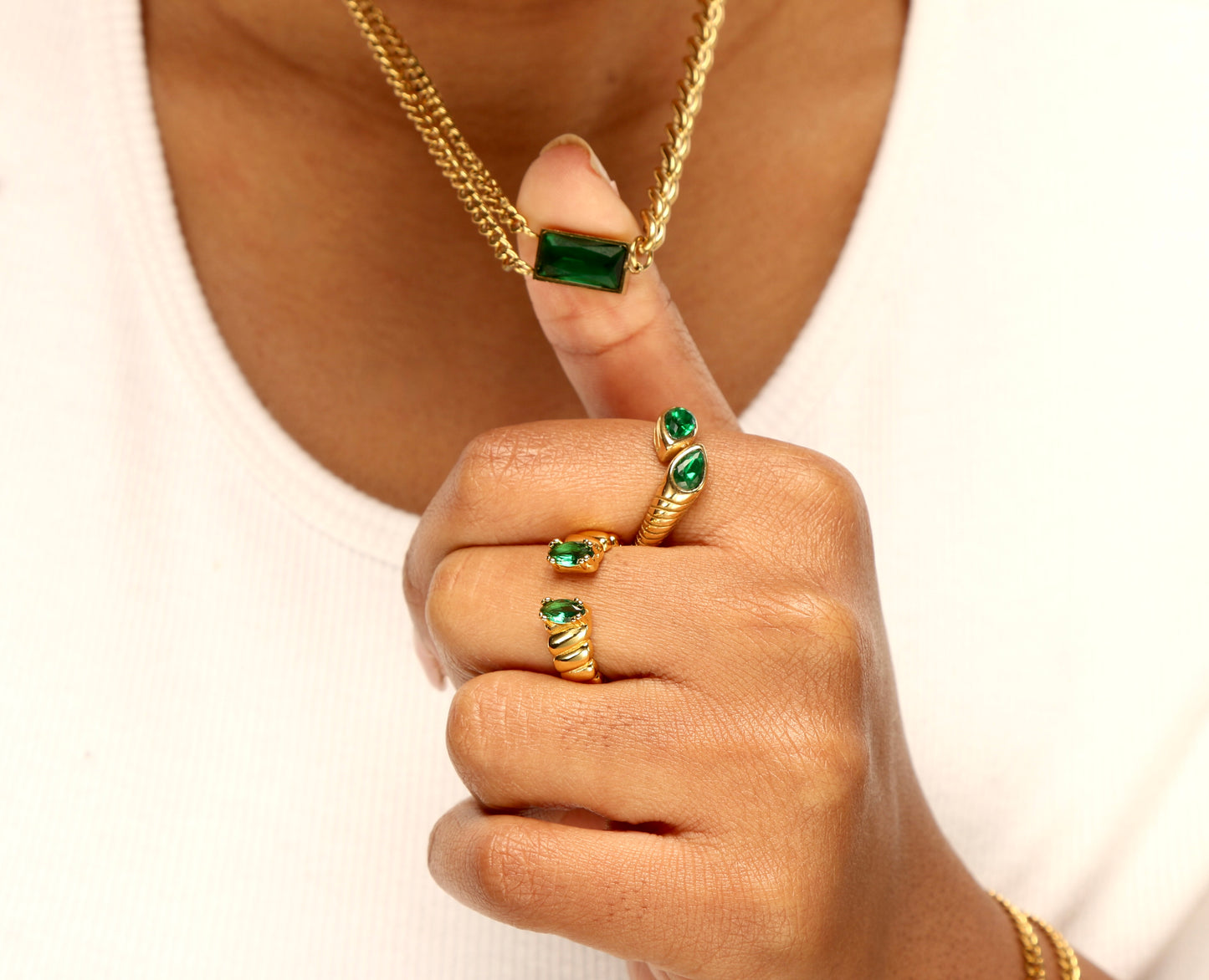 Naoko Verdant Ophis Ring