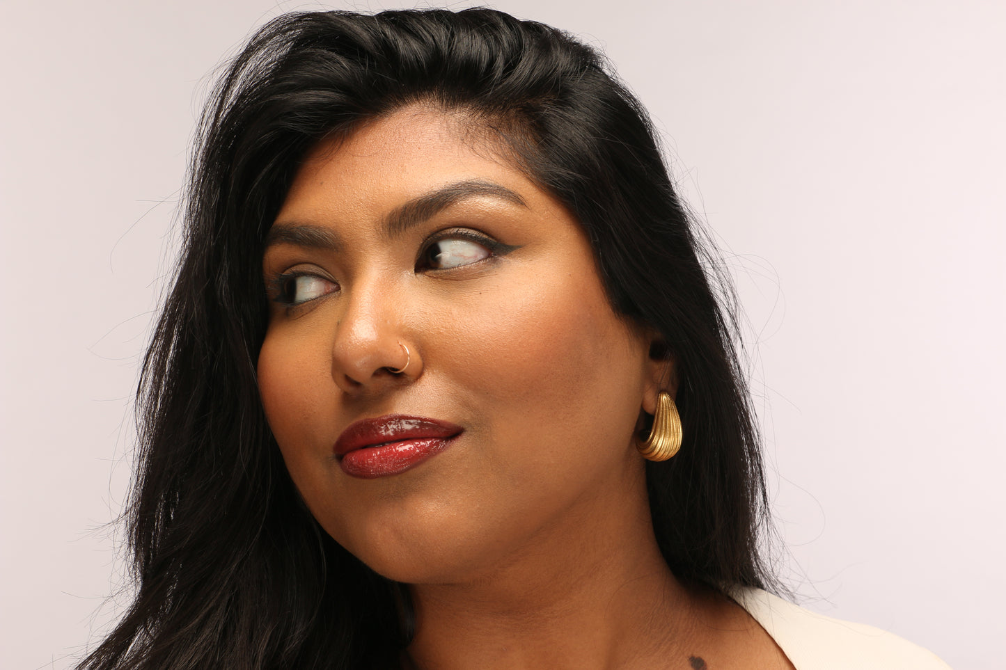 Olympe Sculpted Aurum Drop Earrings