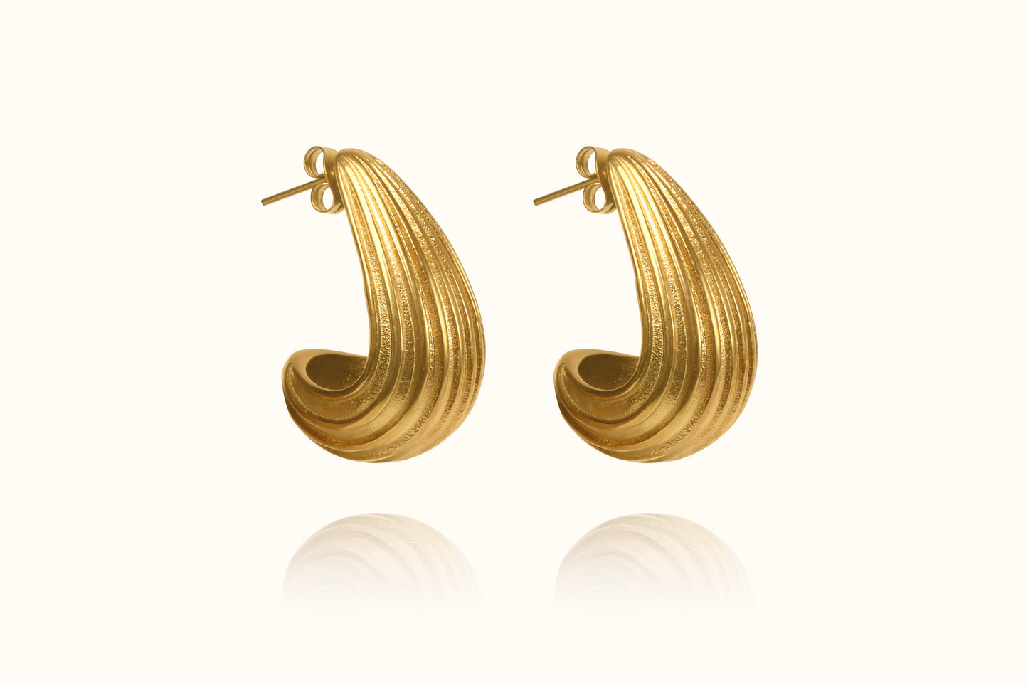 Olympe Sculpted Aurum Drop Earrings